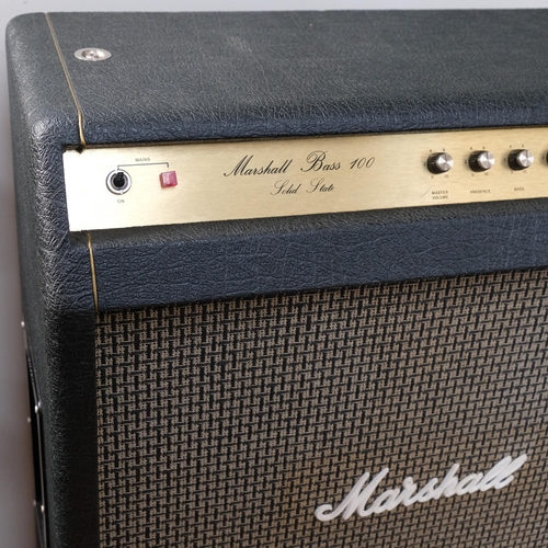 287 - A 1970s' Marshall Bass 100 Combo Amplifier, model number 2077, 99 x 73 x 35cm