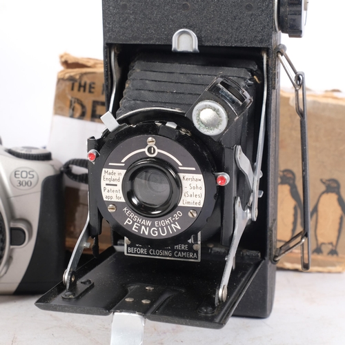 308 - A Kodak Junior No. 1A folding camera, and The Kershaw Eight-20 