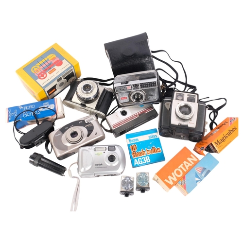 311 - Various cameras, including Kodak Instamatic 300, Micro 110, etc