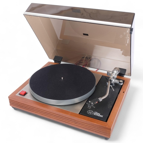 A Linn Sondek LP12 transcription turntable, serial no. 20663, designed and manufactured by Linn Products Ltd of Scotland