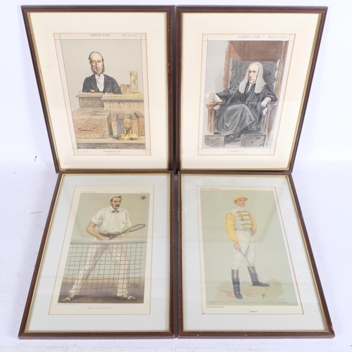 365 - A group of 8 Vanity Fair framed prints, including various Men of the Day, Statesmen, etc, all in per... 