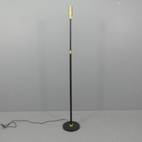 2319 - TALA - A 'Poise' height adjustable floor lamp, in graphite and  brass. H as pictured - 155cm.