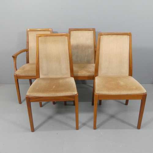 2320 - NATHAN FURNITURE - A set of four teak and upholstered dining chairs. (2+2)