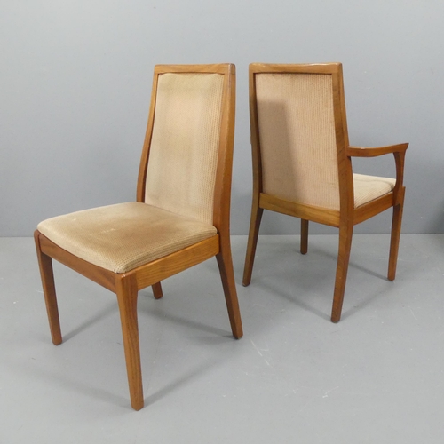 2320 - NATHAN FURNITURE - A set of four teak and upholstered dining chairs. (2+2)