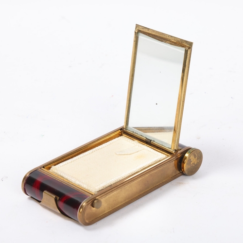 72 - Art Deco brass and enamel novelty evening purse in the form of a camera, lid depicting the British Z... 