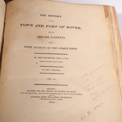 141 - Two leather bound copies of the Charters of the Cinque Ports Two Ancient Towns and their Members, by... 