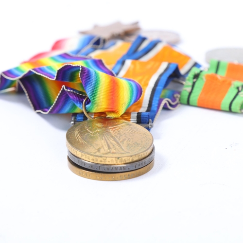 164 - Great War Service medals, comprising a group of 4 awarded to 2915 Sjt A Deffee, Middlesex Regiment, ... 