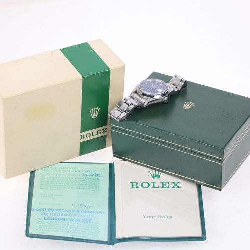 1000 - ROLEX - a stainless steel Oysterdate Precision mechanical calendar bracelet watch, ref. 6694, circa ... 