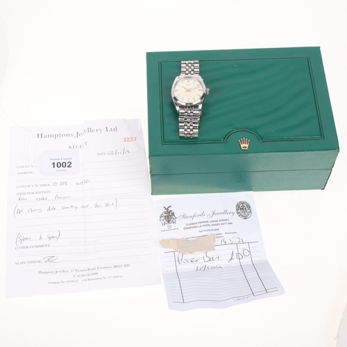 1002 - ROLEX - a Vintage stainless steel Oyster Precision mechanical bracelet watch, ref. 6426, circa 1967,... 