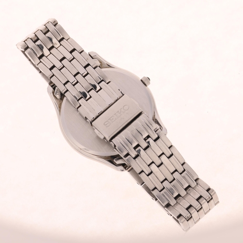 1054 - SEIKO - a stainless steel quartz calendar bracelet watch, ref. 6N42-00K0, circa 2022, silvered dial ... 