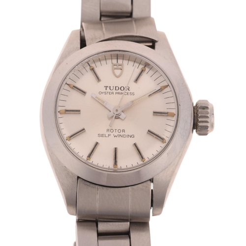 1069 - TUDOR - a lady's stainless steel Oyster Princess automatic bracelet watch, ref. 92100, circa 1984, s... 