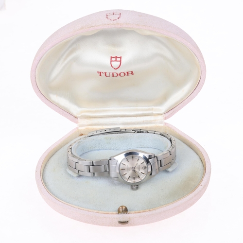 1069 - TUDOR - a lady's stainless steel Oyster Princess automatic bracelet watch, ref. 92100, circa 1984, s... 