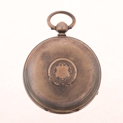 1099 - A late 19th century silver open-face key-wind pocket watch, by The Veracity Watch Masters Ltd of Rye... 