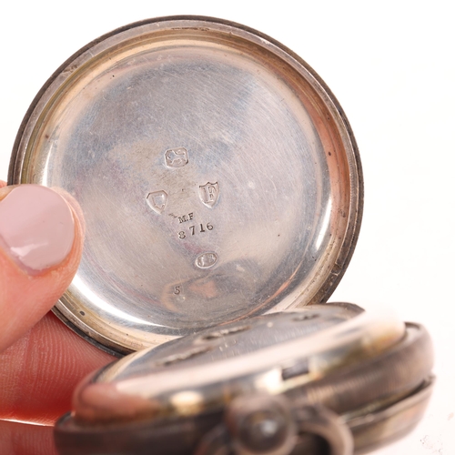 1099 - A late 19th century silver open-face key-wind pocket watch, by The Veracity Watch Masters Ltd of Rye... 