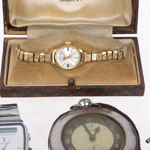 1116 - Various watches, including silver pocket watch, Ingersoll Triumph, Lorus, etc