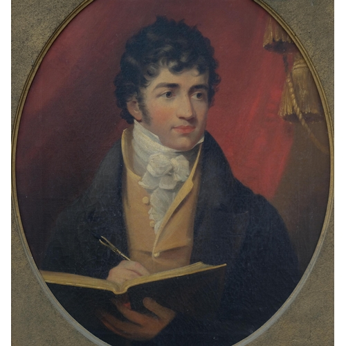 502 - A late 18th/early 19th century portrait of a young gentleman believed to be James Londsdale (1777 - ... 