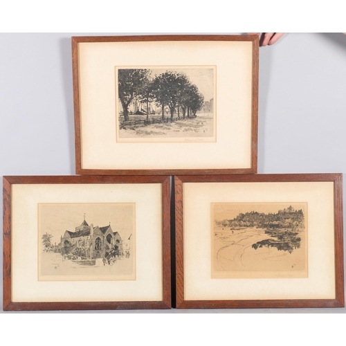 514 - 14 etchings of Rye, most by Sheppard Dale, signed in pencil, all framed