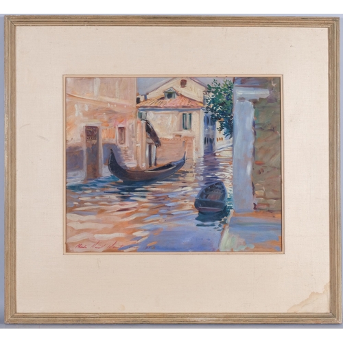 559 - Charles Merrill Mount (1928 - 1995), 2 mid-20th century Venice scenes, oil on board, largest 46cm x ... 