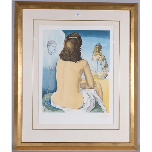 561 - After Salvador Dali, 1990s limited edition print no. 76/295, 