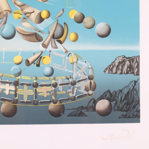 562 - After Salvador Dali, La Modone De Raphael, limited edition lithograph, 21/295, stamp signed with cer... 