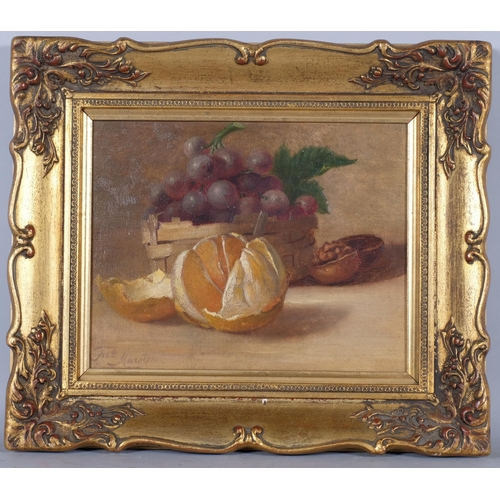 565 - Freda Marston (1895 -1949) Still Life, oil on canvas, signed lower left, 20cm x 25cm, framed (unglaz... 