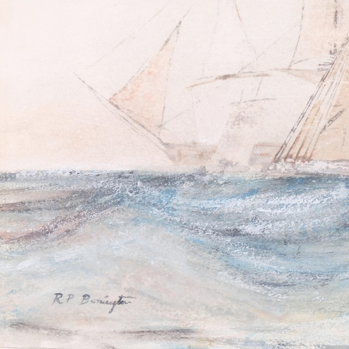 600 - Attributed to Richard Parkes Bonington, (1802-1828), watercolour on paper, Seascape, signed lower le... 