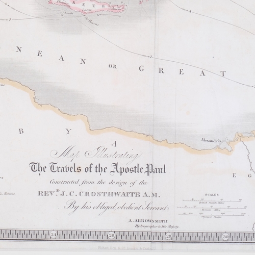 603 - Aaron Arrowsmith, (1750-1823), engraving on paper, The Travels of the Apostle Paul constructed from ... 