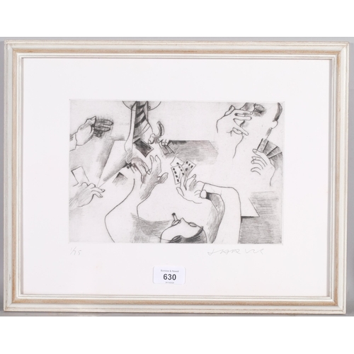 630 - Roland Jarvis, a pair of drypoint prints, 