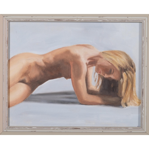 670 - James Coates, 3 contemporary oils on board, 19cm x 25cm, framed (3)