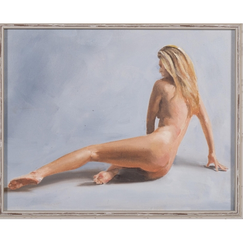 670 - James Coates, 3 contemporary oils on board, 19cm x 25cm, framed (3)