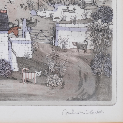 701 - Graham Clarke, Buttercup Joe, coloured etching, no. 277/400, signed in pencil, plate 34cm x 54cm, fr... 