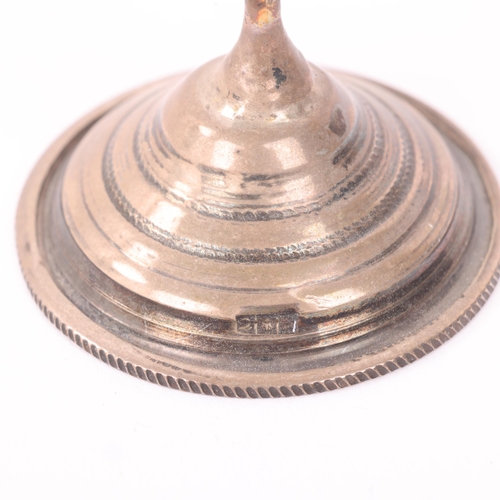 1766 - A pair of Egyptian silver miniature balance scales, 10cm, 1.7oz