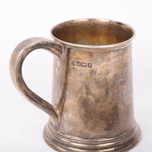 1847 - Various silver, including Edwardian christening tankard, sugar tongs, etc, 4.4oz weighable