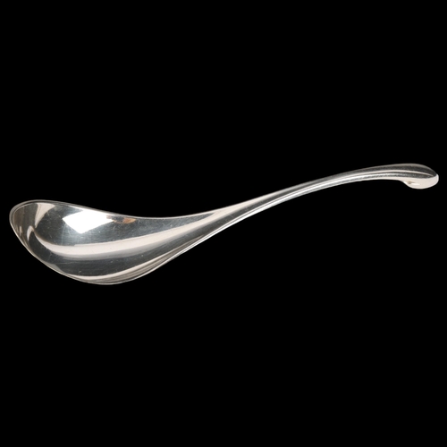 1869 - HANS HANSEN - a Danish modernist sterling silver sauce ladle, 17.5cm, 2.2oz