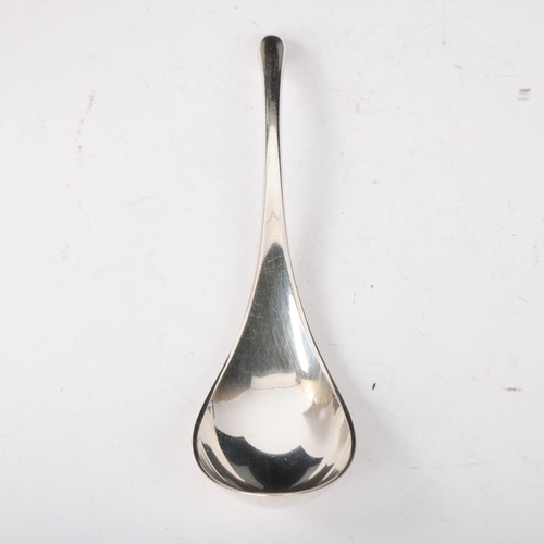 1869 - HANS HANSEN - a Danish modernist sterling silver sauce ladle, 17.5cm, 2.2oz