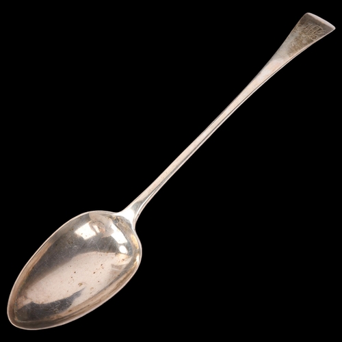 1878 - A George III silver Old English pattern basting spoon, Samuel Godbehere, Edward Wigan & James Boult,... 