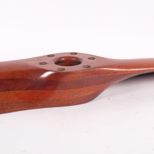 3 - A teak propeller, impressed 14L02, 50.3 41, MP, 1087, L97cm