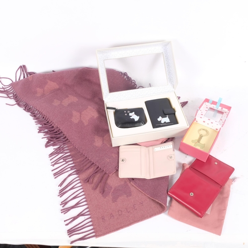 93 - Radley, a coin purse and credit card holder, new and boxed, a Radley keyring, new and boxed, Radley ... 