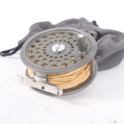 137 - A House of Hardy JLH ultralight salmon reel, with line and case