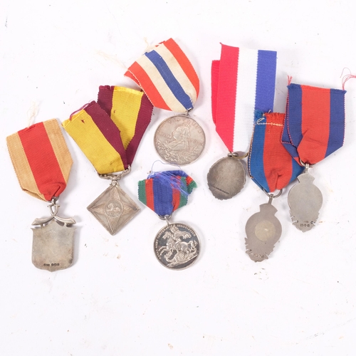 177 - 7 various Army Temperance Associated medals, all with ribbons