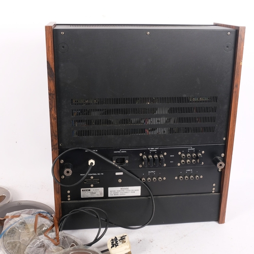 234 - A Teac A-3440 4-channel simul-sync, and a quantity of reels (working order)