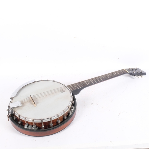 239 - A Countryman 6-string banjo with guitar style neck. This is made to be played by guitarists in guita... 