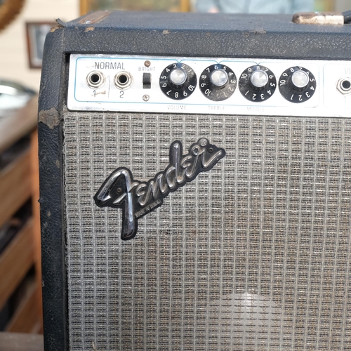 243 - A Fender Silverface Twin Reverb guitar amplifier, USA-made, circa 1970s, the amp contains 2JBLK120 1... 