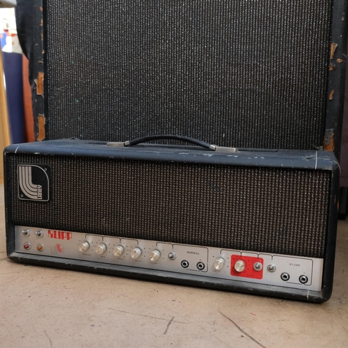 248 - An early 1970s Laney Klipp 100w guitar head, and Laney Klipp ear 4x12 Laney speaker cabinet.  Cabine... 