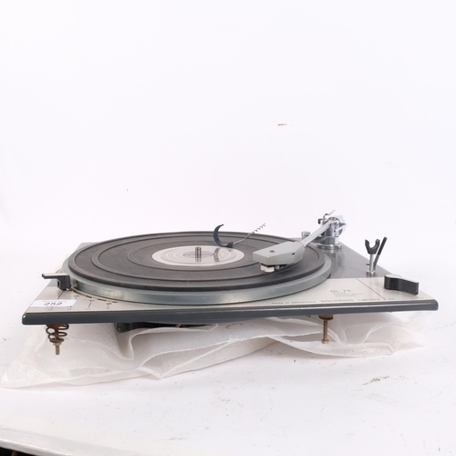 252 - A Goldring Lenco GL75 stereo transcription turntable, manufactured in Switzerland, turntable only, n... 