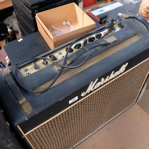 258 - An early 1970s Marshall Artiste 2x12 combo guitar amplifier, with Celestion cream-back speakers