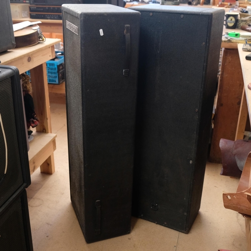 267 - A pair of Sound City 2x12 PA cabinets, with Fane speakers