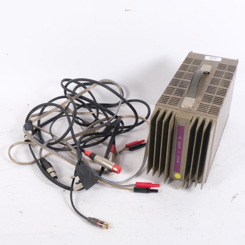 272 - A rare Vintage Quad 303K power amplifier, with XLR connections and all necessary wires