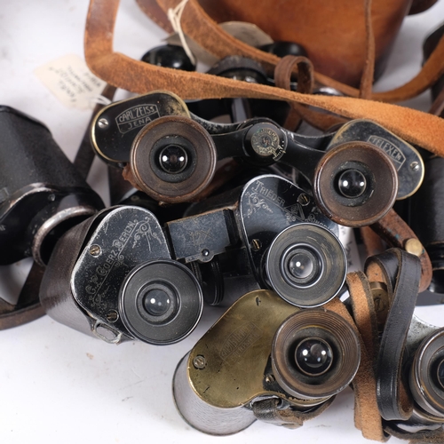 277 - A group of Antique and Vintage prismatic binoculars, including Karl Schmidt World War I binoculars, ... 