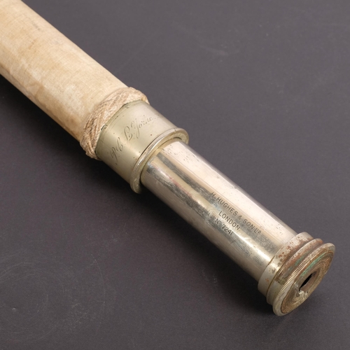 280 - A H. Hughes & Son Ltd of London, Royal Naval issued telescope, single-draw, maker's mark present, se... 